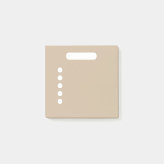 Pink-Beige-To-Do-List Post-it Klebezettel (Vorderseite)