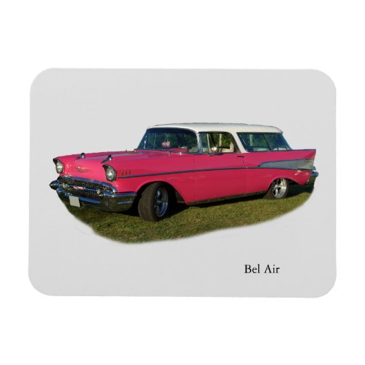 Pink Bel Air Magnet (Horizontal)