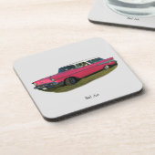 Pink Bel Air Set mit 6 Untersetzer (Linke Seite)