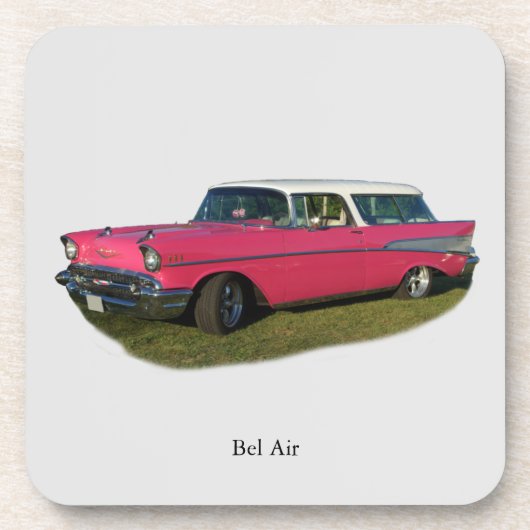 Pink Bel Air Set mit 6 Untersetzer (Vorderseite)