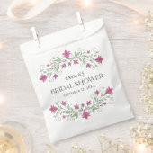 Pink Bell Blume Brautparty Fahnen Geschenktütchen (Ausgeschnitten)