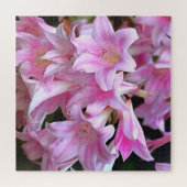 Pink Belladonna Lilies Puzzle (Horizontal)