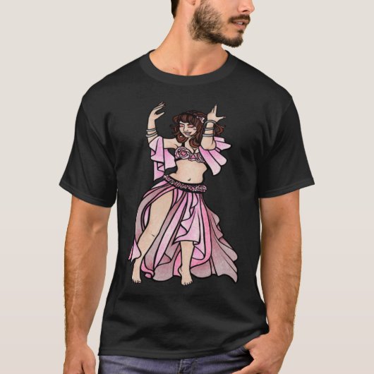 Pink Belly Dancer belly dancing T-Shirt (Vorderseite)