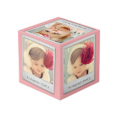 Pink, benutzerdefiniert, Sofort-Foto-Rahmen 5-Seit Würfel (Rückseite Schrägansicht)
