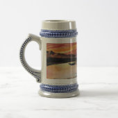 PINK BERGE SEE ALPINE SUNSET LANDSCAPE BIERGLAS (Links)