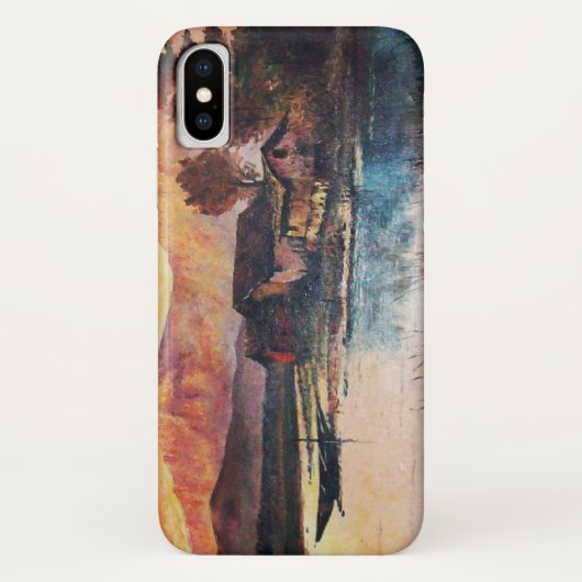 PINK BERGE SEE ALPINE SUNSET LANDSCAPE Case-Mate iPhone HÜLLE (Rückseite)