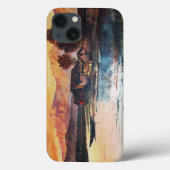 PINK BERGE SEE ALPINE SUNSET LANDSCAPE Case-Mate iPhone HÜLLE (Rückseite)