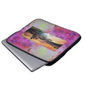 PINK BERGE SEE ALPINE SUNSET LANDSCAPE LAPTOPSCHUTZHÜLLE (Vorne Knopf)