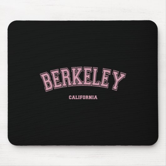 Pink Berkeley California Ca Uni-Style Auf Berke Mousepad (Vorne)