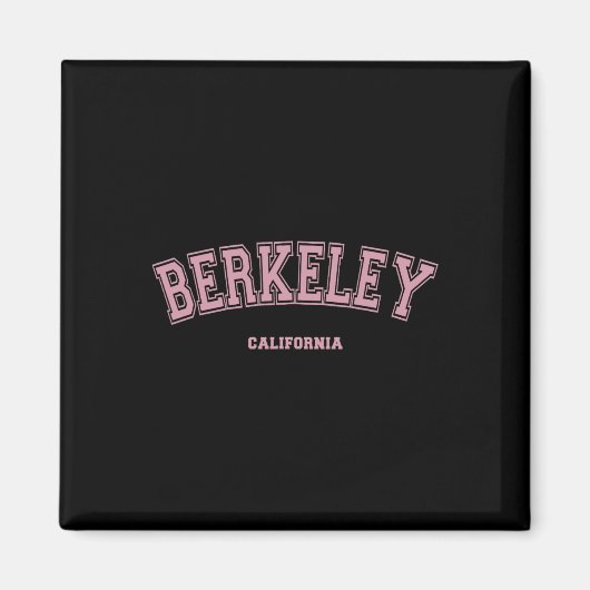 Pink Berkeley California Ca Varsity Style On Berke Magnet (Vorne)