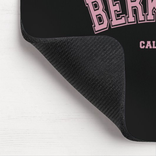 Pink Berkeley California Ca Varsity Style On Berke Mousepad (Ecke)