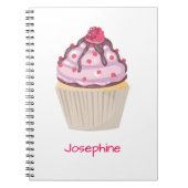Pink Berry Cupcakes Notizblock (Vorderseite)