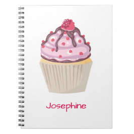 Pink Berry Cupcakes Notizblock