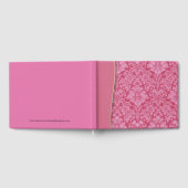 Pink Berry Damask Wedding oder Dusche Gästebuch (Voll)