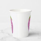 Pink Berry First Birthday Watercolor Custom Pappbecher (Links)