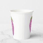 Pink Berry First Birthday Watercolor Custom Pappbecher (Rechts)