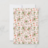 Pink Berry First Dankeskarte (Rückseite)