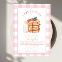 Pink Berry Pfannkuchen Baby Shower Brunch