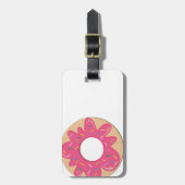 Pink Berry Sprinkle Donut Gepäckanhänger (Vorderseite vertikal)