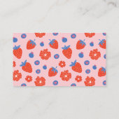 Pink Berry Sweet Blogs & Berries Books for baby Begleitkarte (Rückseite)