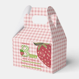 Pink Berry Sweet Strawberry Favor Box Geschenkschachtel
