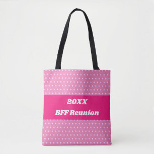 Pink Best Friend Wiedersehen Bright Polka Dots Gir Tasche