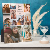 Pink Best friends bff Script 10 Foto Grid Fotoplatte (Seite)