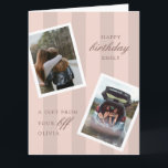 Pink Best Friends Foto Happy Geburtstag Karte<br><div class="desc">Pink Best Friends Foto Happy Birthday Card</div>
