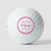 Pink Best Mama Par Mother Day Golf Balls Golfball (Vorderseite)