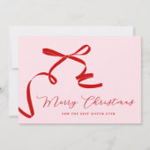 Pink Best Sister Frohe Weihnachten (Vorderseite)