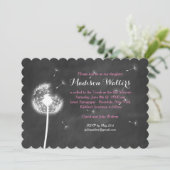 Pink Best wünscht Bat Mitzvah Einladung (Stehend Vorderseite)