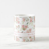 Pink Beste Mama je benannt Kaffeetasse (Mittel)