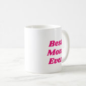 Pink Beste Mama je Kaffee Tasse (VorderseiteRechts)