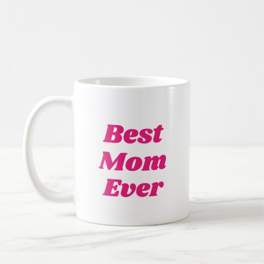 Pink Beste Mama je Kaffee Tasse (Links)