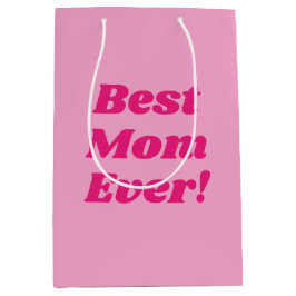 Pink Beste Mama je Mittlere Geschenktüte