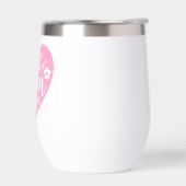 Pink Beste Mama je Retro Blumenform (Links)