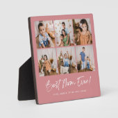 Pink Beste Mama je sechs Foto Plaque Fotoplatte (Vorderseite)