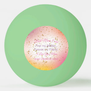 Pink Beste Mama je Tag der Neuzeit Tischtennisball