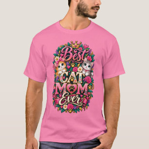Pink Bestes Katzenmutter-T-Shirt aller Zeiten T-Shirt