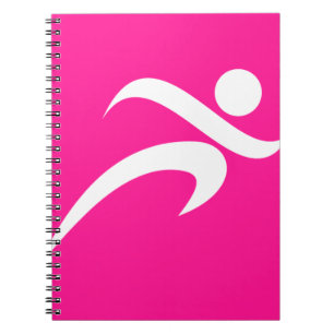 Pink-Betrieb; Läufer Notizblock