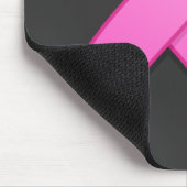 Pink-Bewusstseins-Band Mousepad (Ecke)