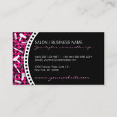 Pink-bezaubernde Visitenkarte (Rückseite)