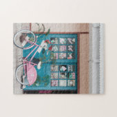 Pink Bicycle at Maui Sugar Shop Lahaina Puzzle (Horizontal)