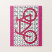 PINK BICYCLE BIKE JIGSAW PUZZLE (Vertikal)