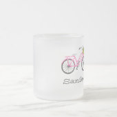 Pink Bicycle Blume Basket LOCATION Sommerspass Mattglastasse (Mittel)