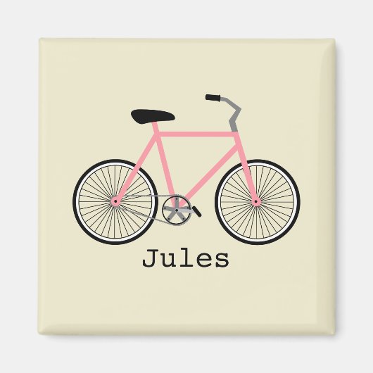 Pink Bicycle Magnet (Vorne)