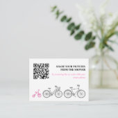 Pink Bicycle Picture Share Begleitkarte (Stehend Vorderseite)