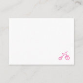 Pink Bicycle Picture Share Begleitkarte (Rückseite)