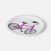 Pink Bicycle Transport Paper Teller (Schrägansicht)