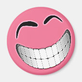 Pink Big Gres Face Magnet (Vorne)